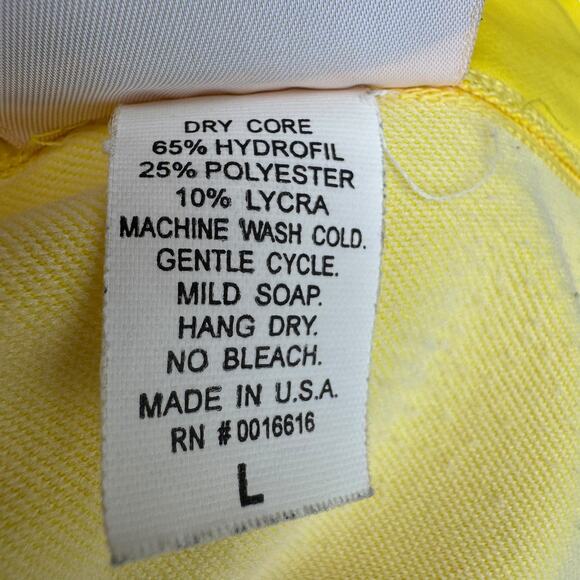 Nashbar Men’s L Yellow 1/4-Zip Long Sleeve Cycling Jacket Performance Pullover - Picture 9 of 9